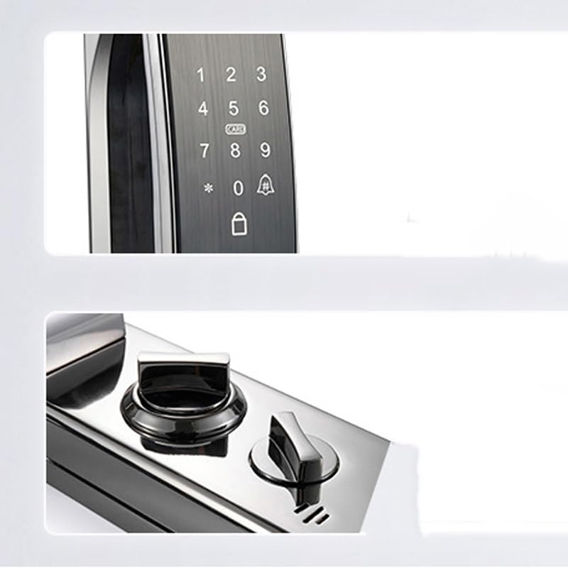 Smart Door Lock Card/Password Key Unlock/Emergency Charge