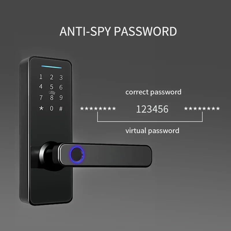 Smart Door Lock App Remote Unlocking Keyless Electronic Biometric Fingerprint Home