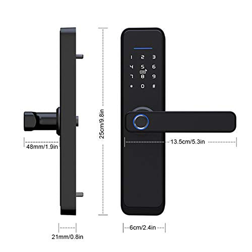 Fingerprint Touchscreen Keyless Deadbolt Smart Lock (Handle Door Lock)