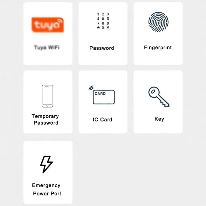Tuya App Waterproof Fingerprint Push-Pull Smart Door Lock