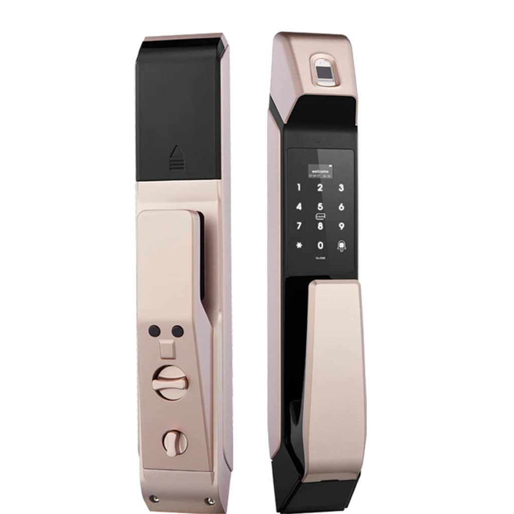 Fingerprint Keyless Smart Door Lock with Doorbell (Auto Lock, Card & Password)