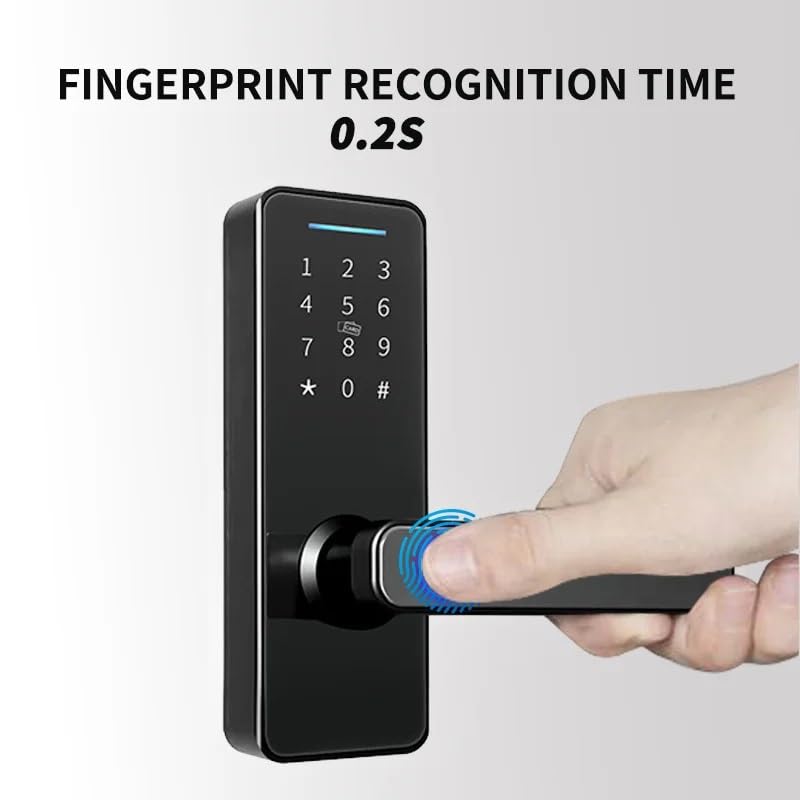 Smart Door Lock App Remote Unlocking Keyless Electronic Biometric Fingerprint Home
