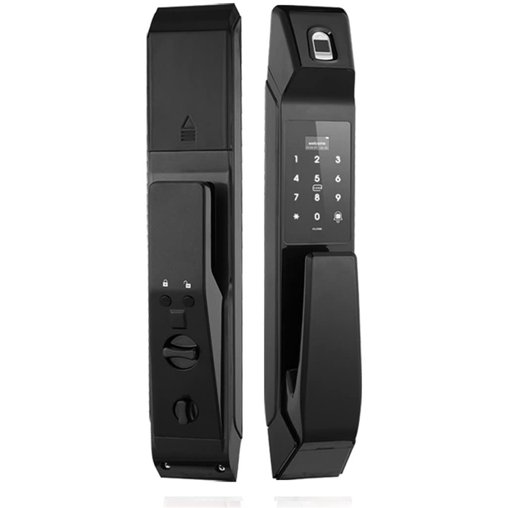 Fingerprint Keyless Smart Door Lock with Doorbell (Auto Lock, Card & Password)