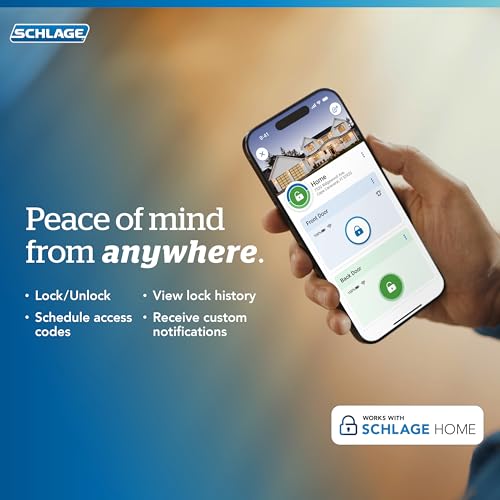 Schlage WiFi Deadbolt Smart Lock with Apple Home Key