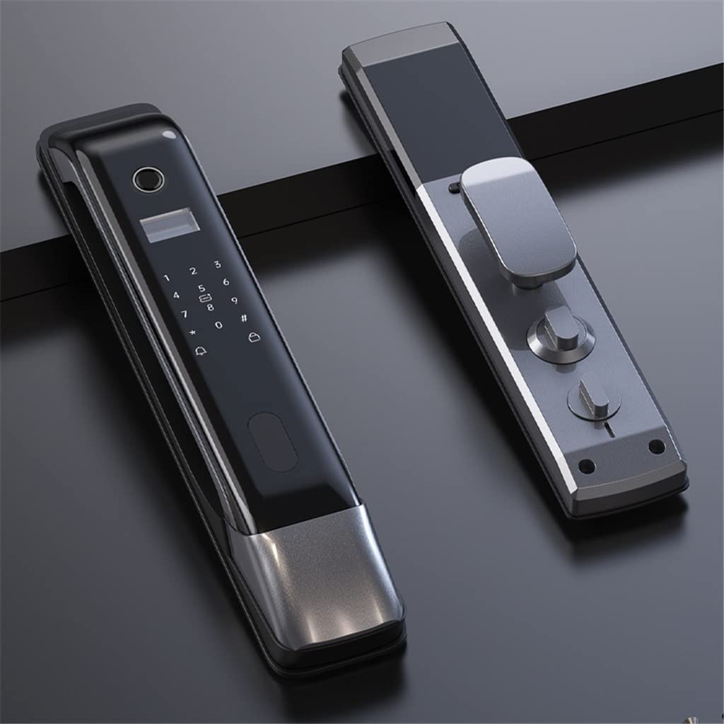 App Fingerprint Password Smart Door Lock (Biometric Keyless Entry with Cylinder & Automation Control)