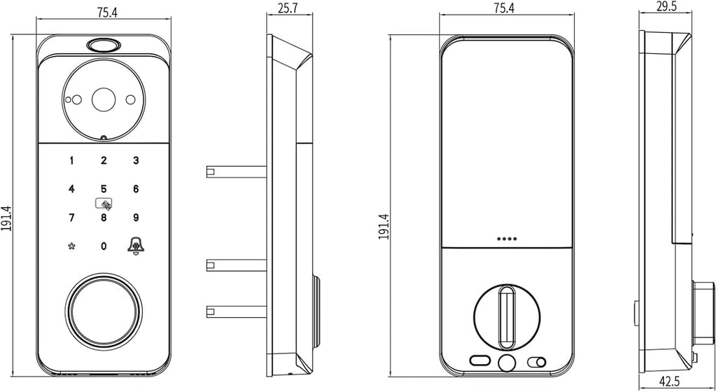 Smart Keyless Entry Door Lock