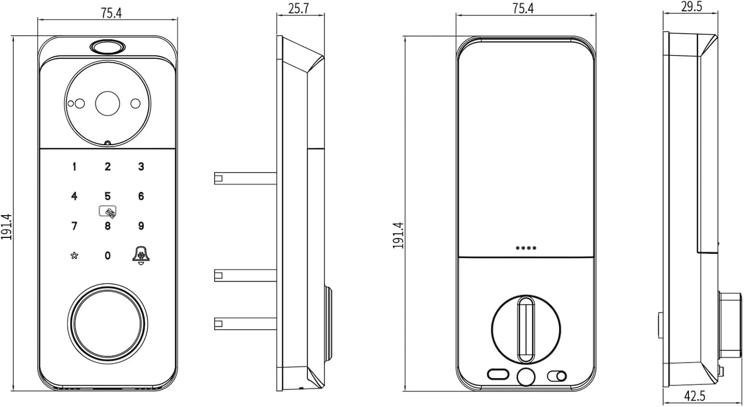 Smart Keyless Entry Door Lock
