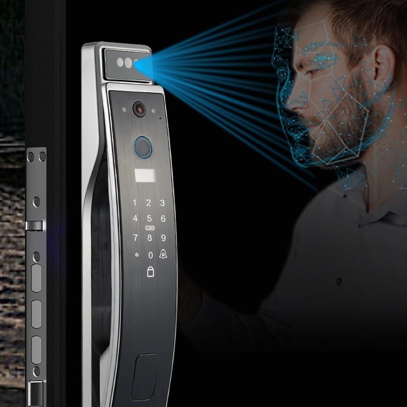 Smart Door Lock Card/Password Key Unlock/Emergency Charge