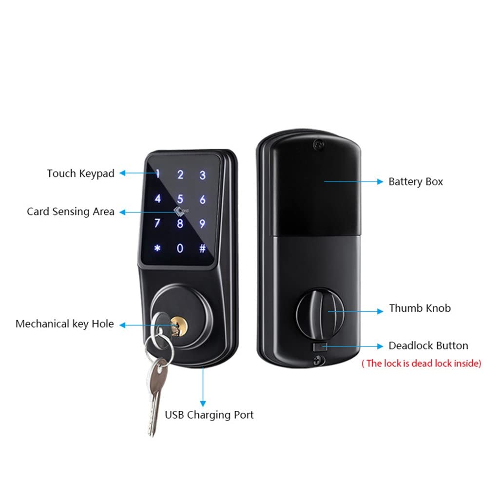 Tuya App Keyless Mortise Door Lock
