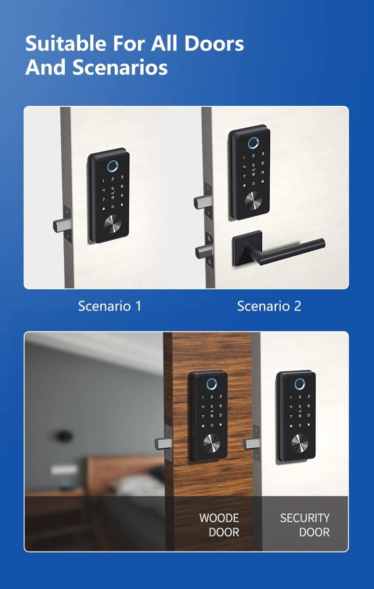 App Electronic Deadbolt Smart Door Lock (Home Office Apartment Hotel Use)