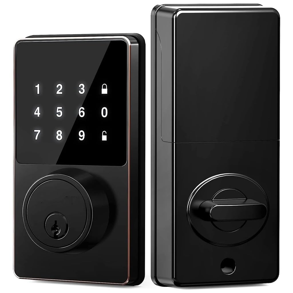 Touchscreen Keypad Smart Door Lock (Password + App Keyless Entry)