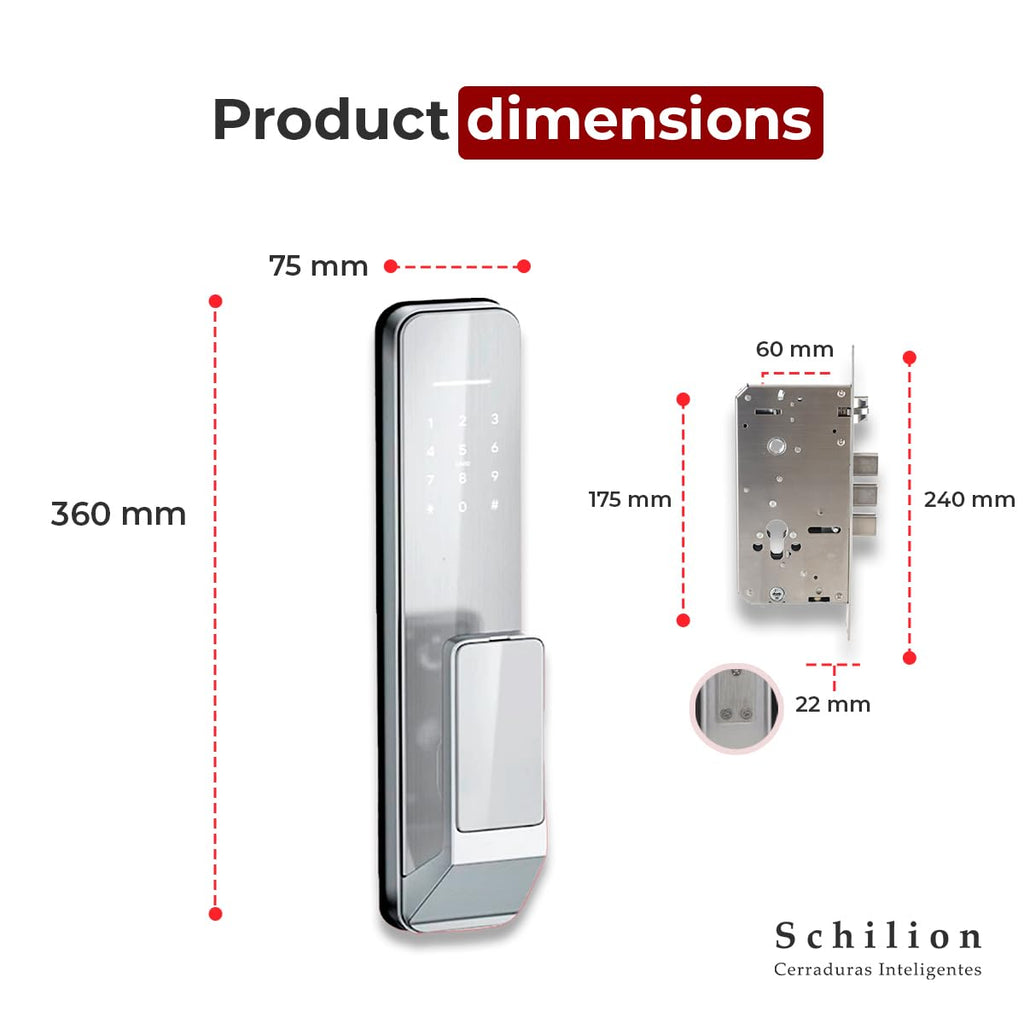 WiFi Fingerprint Keypad Deadbolt Smart Lock