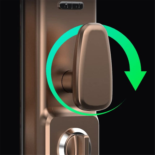 3D Fingerprint Recognition Smart Door Lock (App + IC Card + Password)