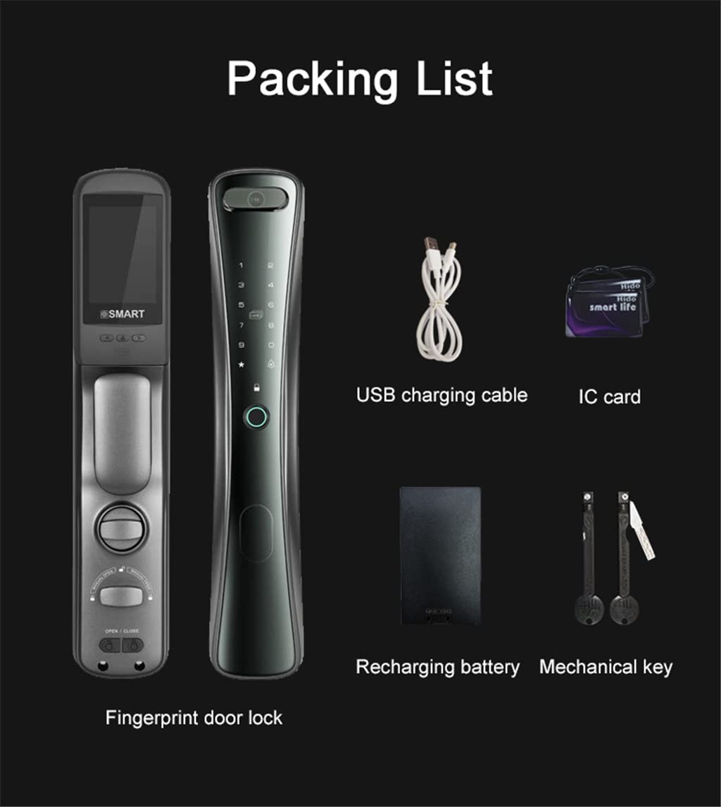Camera Fingerprint Smart Door Lock
