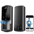 2K Camera Fingerprint Smart Door Lock (WiFi App, Video Doorbell, Airbnb Use)