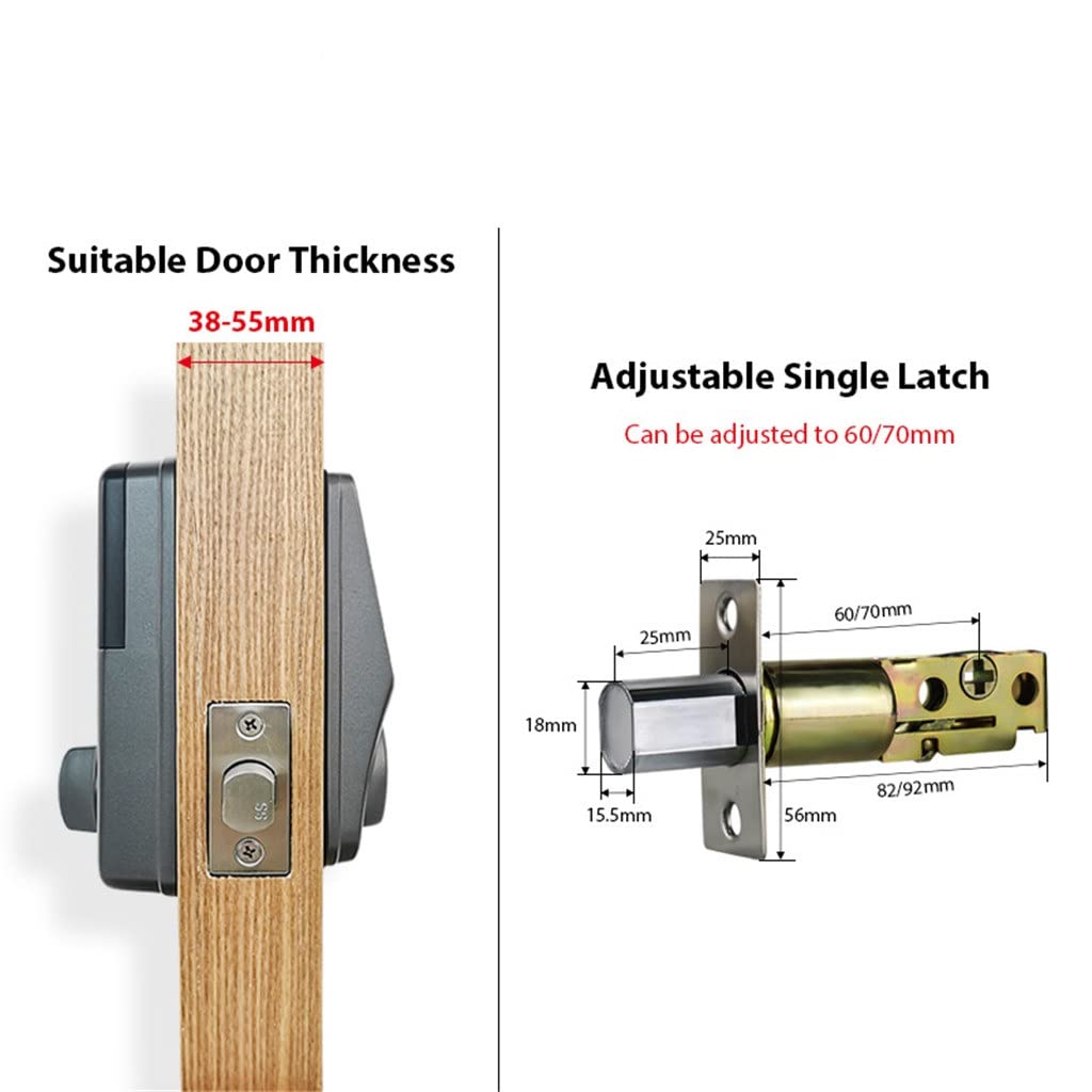 Tuya App Keyless Mortise Door Lock