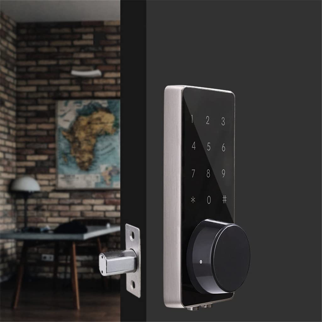 Touchscreen Keypad Smart Door Lock (Password + IC Card + Mechanical Key)