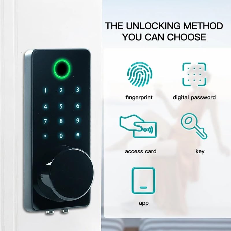 Tuya App Fingerprint Smart Deadbolt Lock