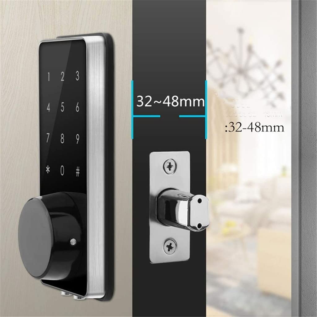 Touchscreen Keypad Smart Door Lock (Password + IC Card + Mechanical Key)