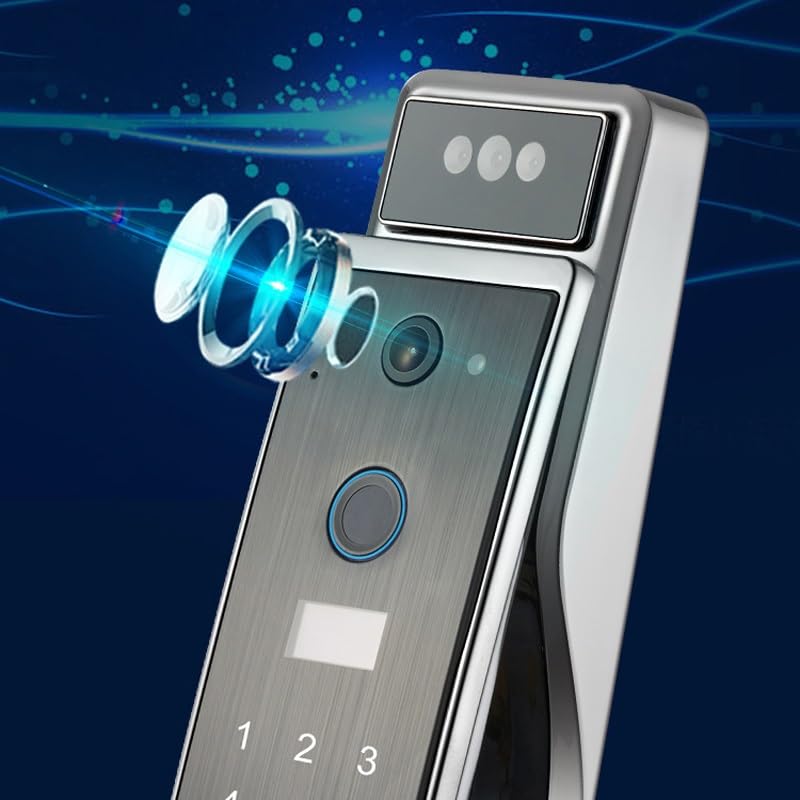 Smart Door Lock Card/Password Key Unlock/Emergency Charge