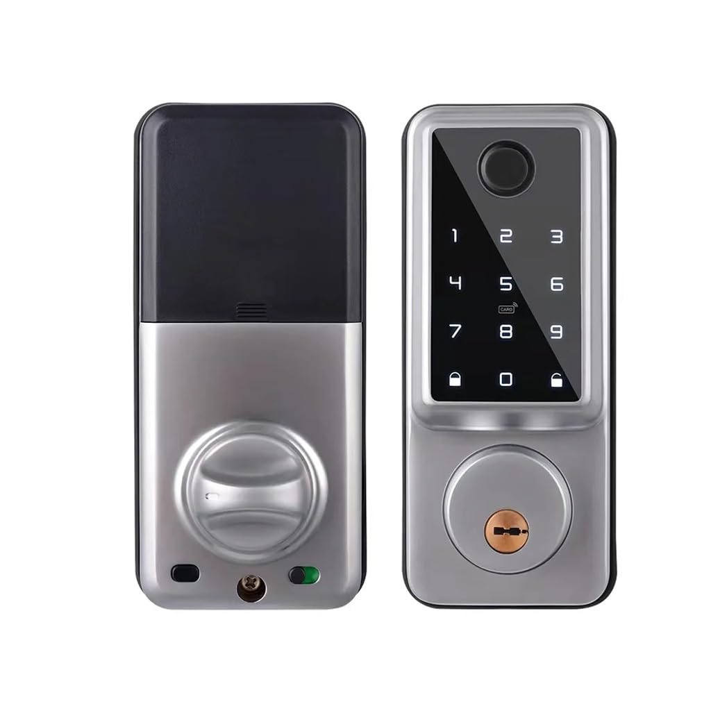 Waterproof Fingerprint Smart Deadbolt Lock (Keypad Entry)
