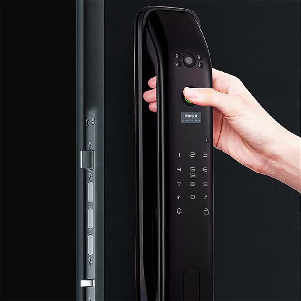 App Fingerprint Password Smart Door Lock (Biometric Keyless Entry with Cylinder & Automation Control)