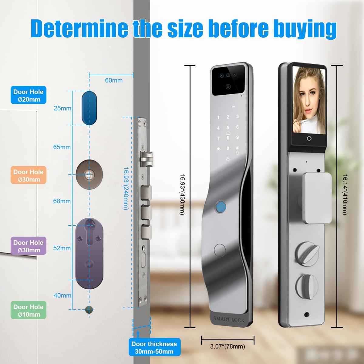 Sophies Smart Door Lock with Camera