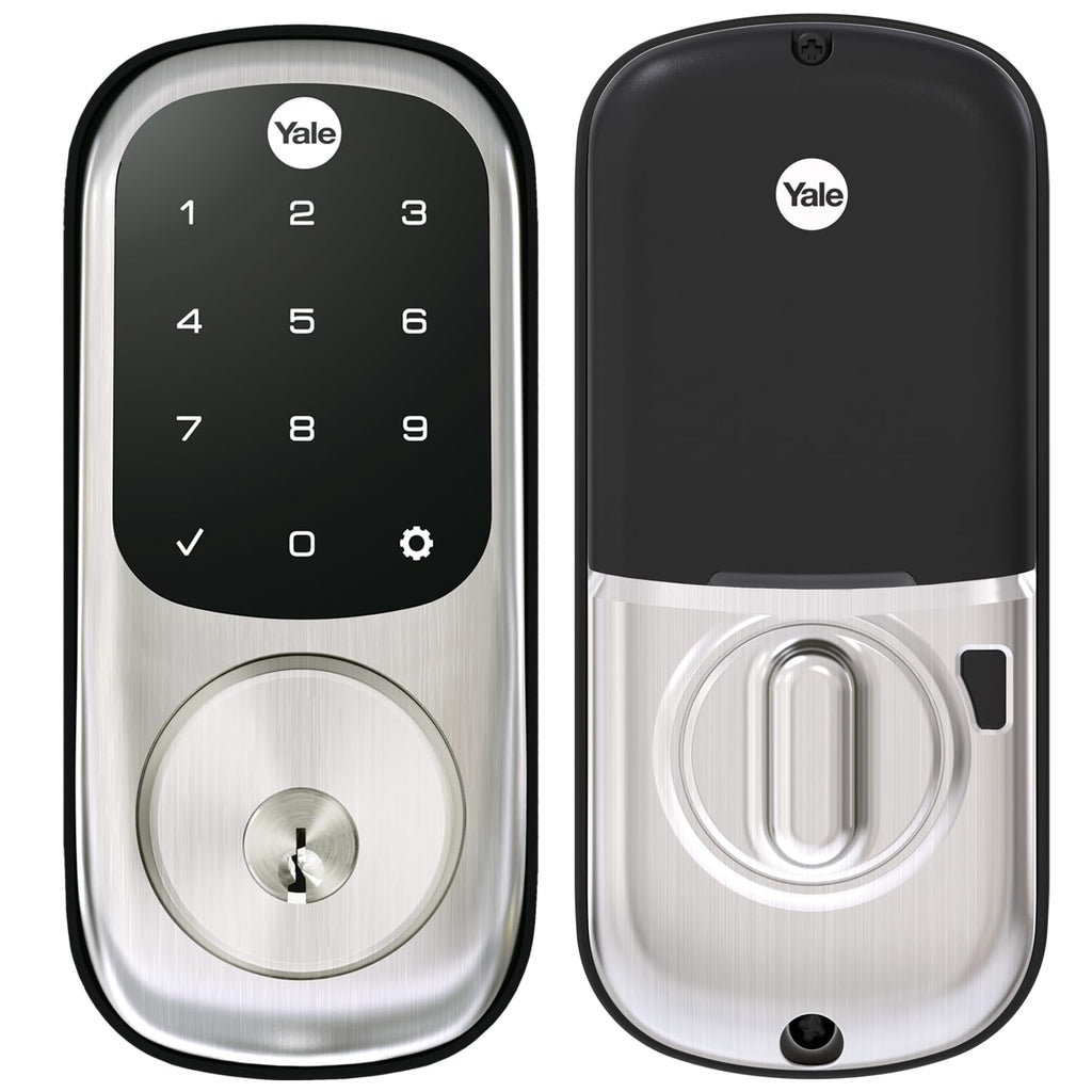 Touchscreen Keypad Keyless Deadbolt Lock (Yale Security, Satin Nickel)