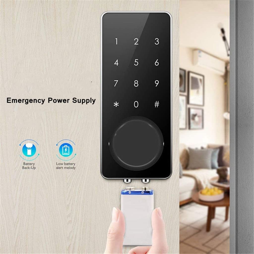 Touchscreen Keypad Smart Door Lock (Password + IC Card + Mechanical Key)
