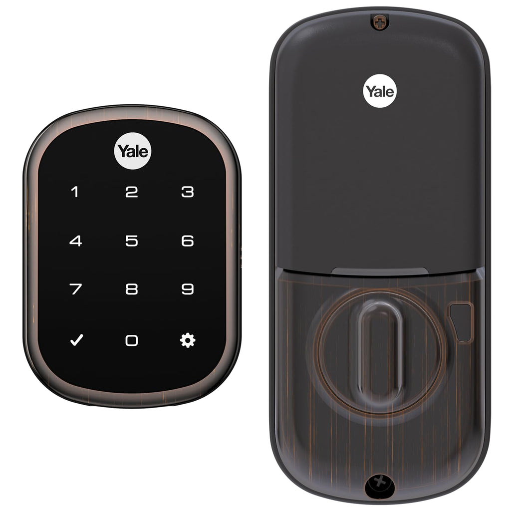 Touchscreen Keypad Keyless Deadbolt Lock (Yale Security, Satin Nickel)