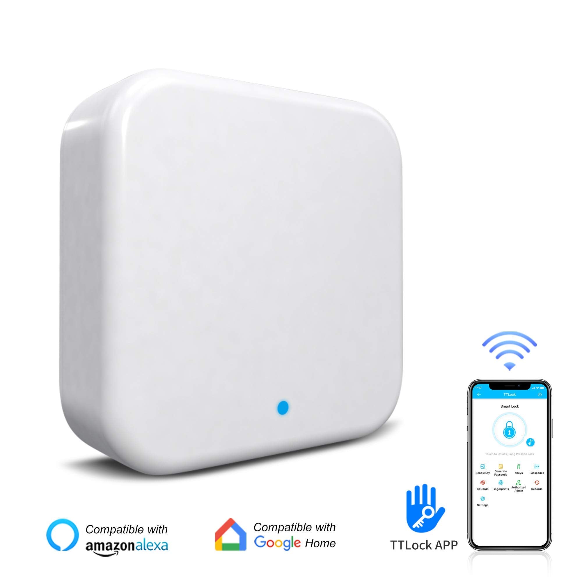 WiFi Fingerprint Smart Door Lock (TTLock App + Gateway Control)