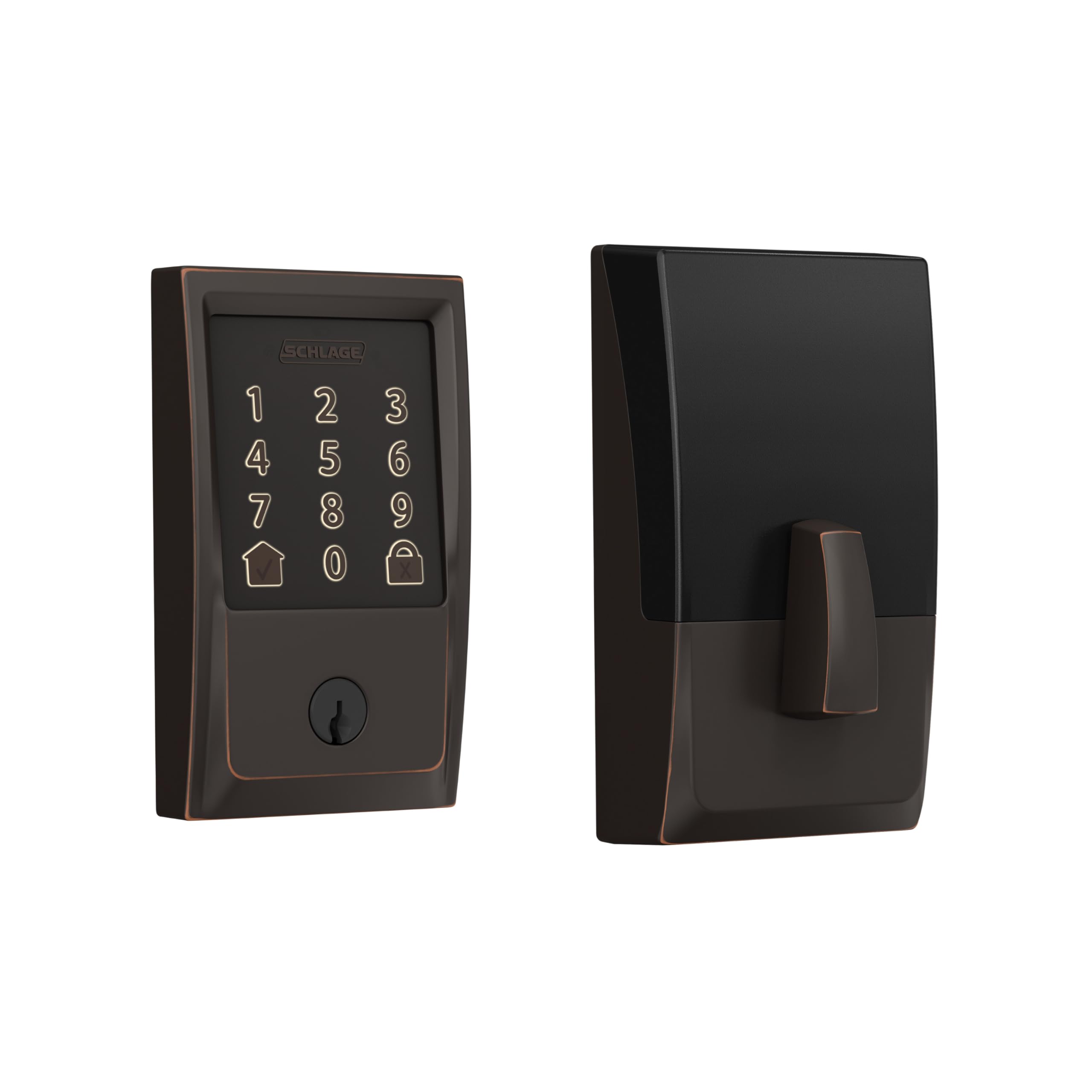 Smart WiFi Deadbolt Lock with Touchscreen Keypad, Keyless Entry, App Control, Alexa & Google Home Compatible