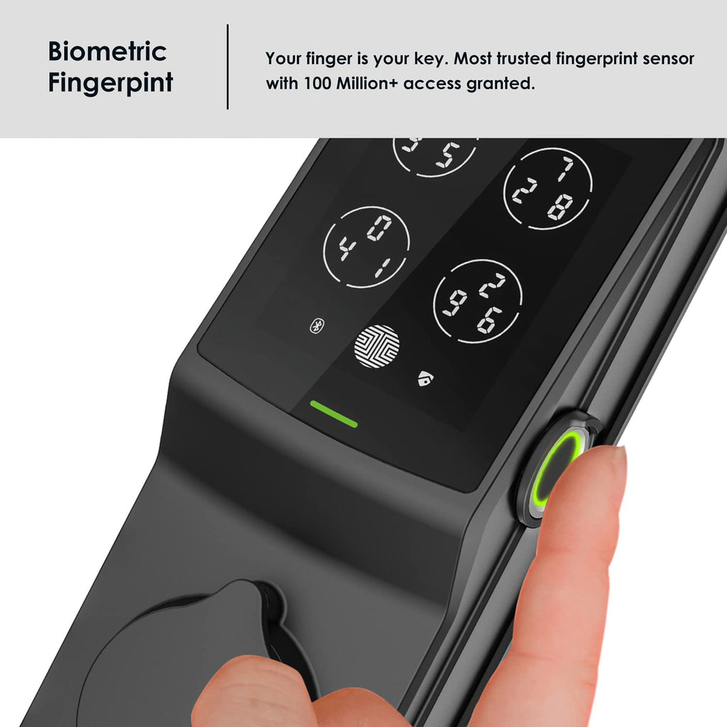 Fingerprint RFID Keypad Smart Deadbolt Lock (Bluetooth App Control)