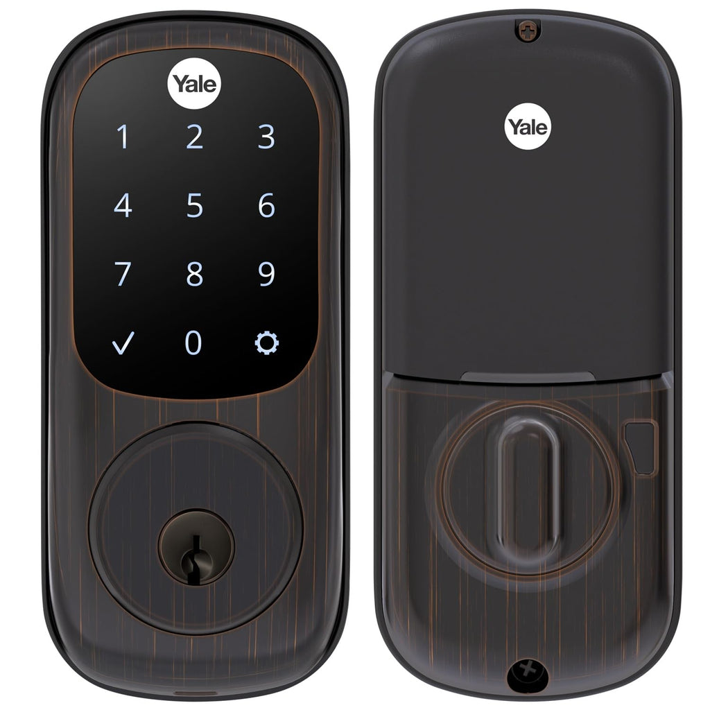 Touchscreen Keypad Keyless Deadbolt Lock (Yale Security, Satin Nickel)