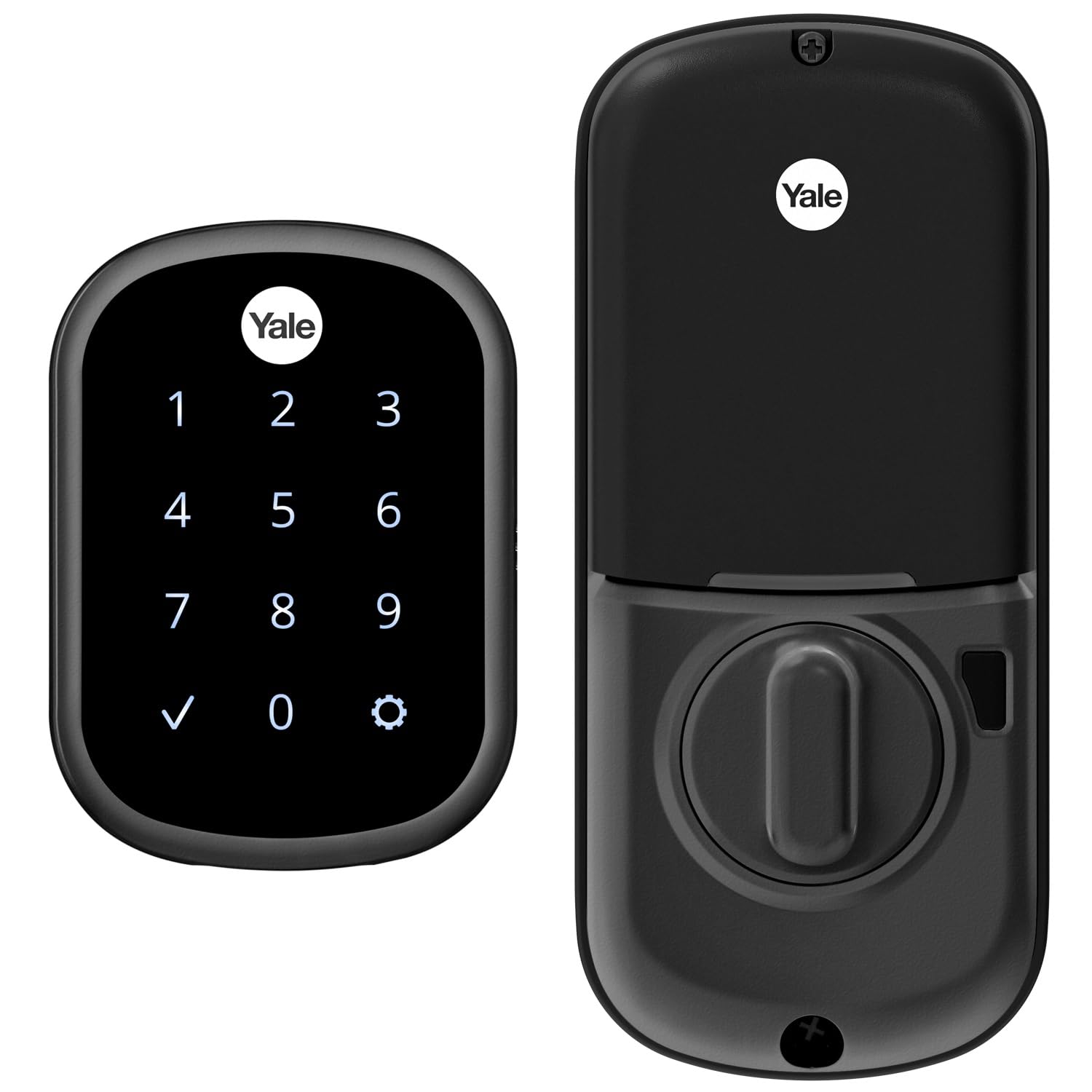 Touchscreen Keypad Keyless Deadbolt Lock (Yale Security, Satin Nickel)