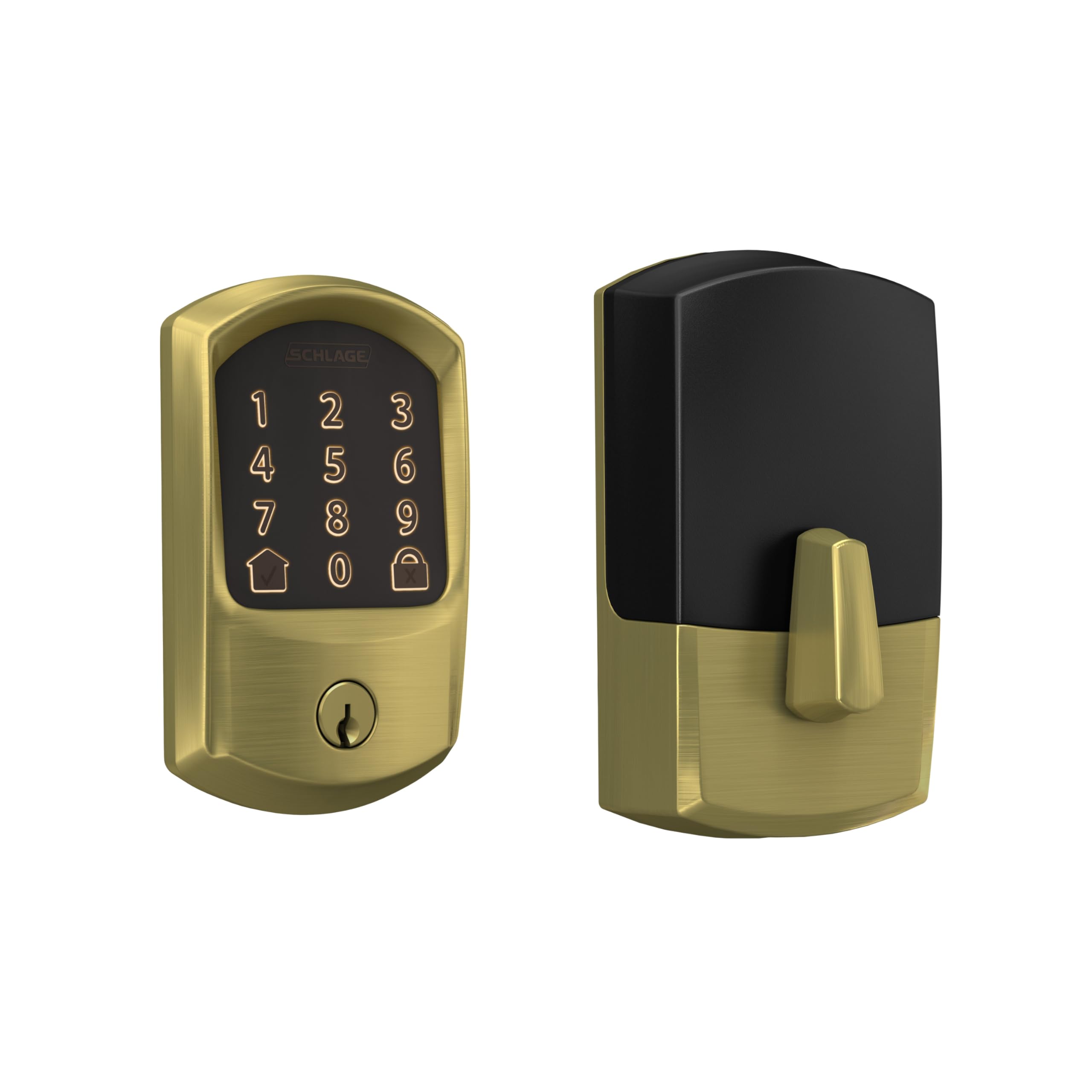 Smart WiFi Deadbolt Lock with Touchscreen Keypad, Keyless Entry, App Control, Alexa & Google Home Compatible