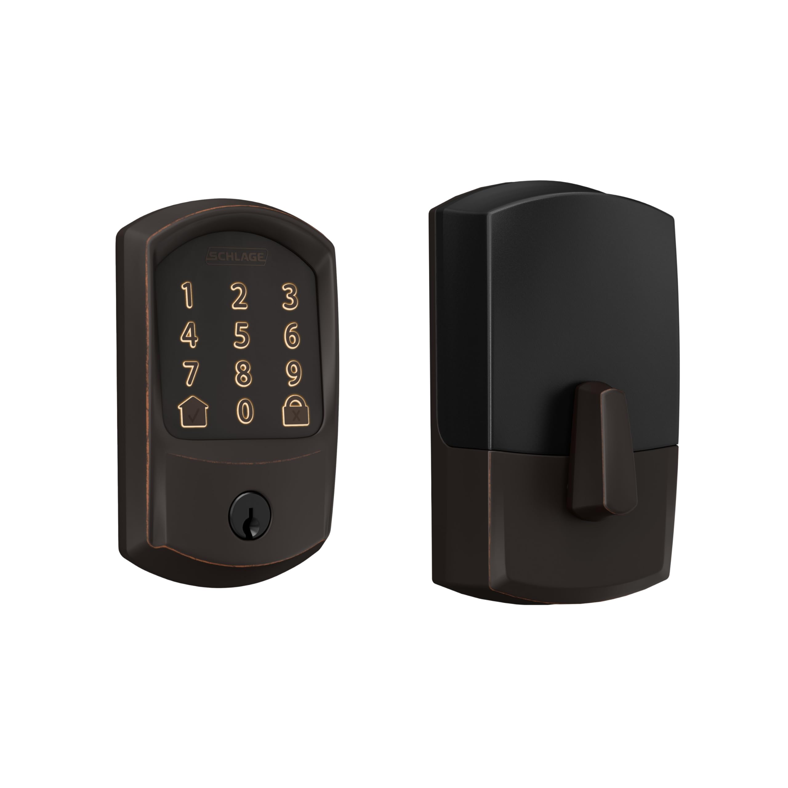 Smart WiFi Deadbolt Lock with Touchscreen Keypad, Keyless Entry, App Control, Alexa & Google Home Compatible