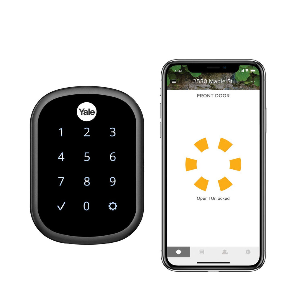 Touchscreen Keypad Keyless Deadbolt Lock (Yale Security, Satin Nickel)
