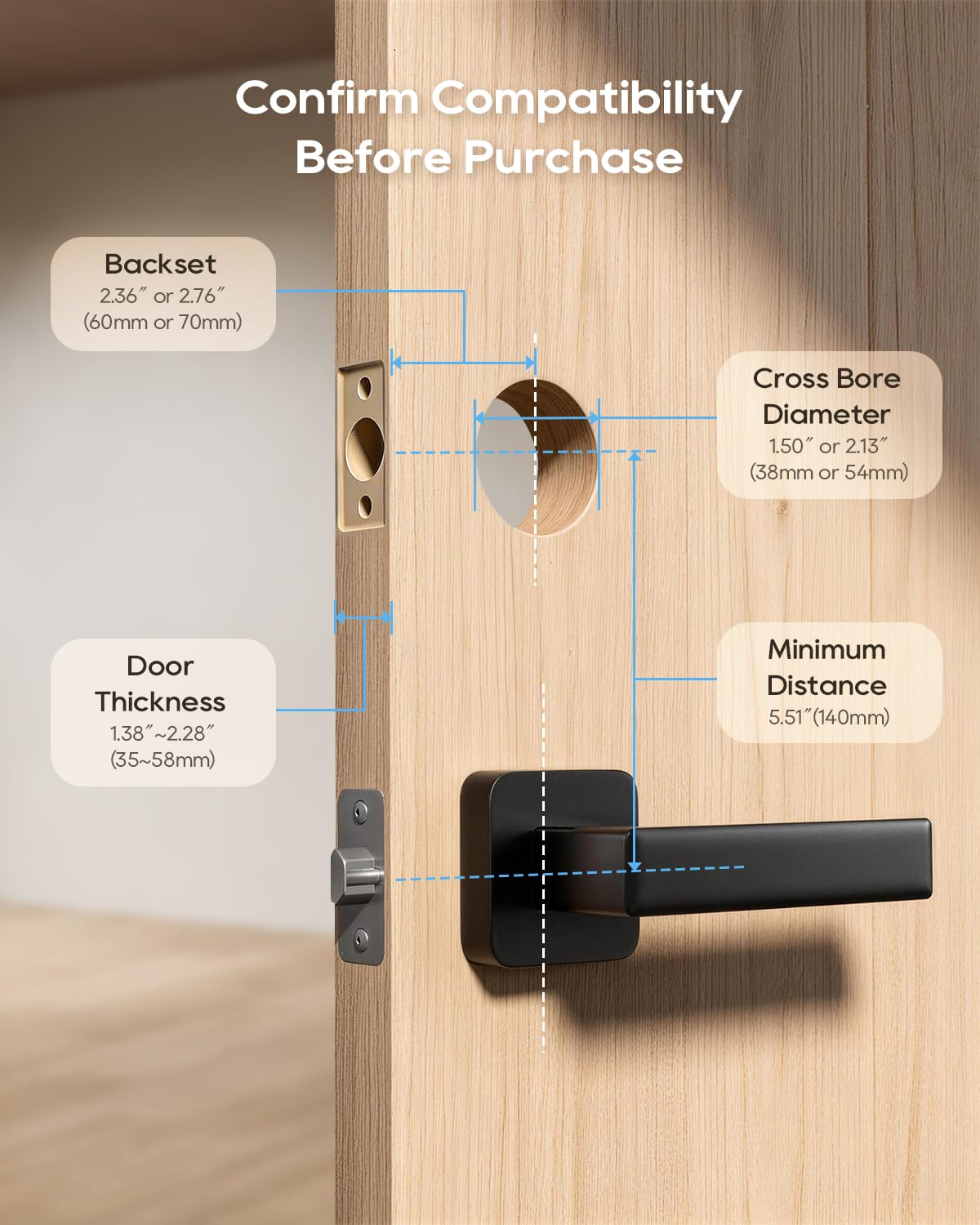 Smart Fingerprint Deadbolt Lock, WiFi Keyless Entry, App Control, Apple Home Alexa Google Compatible, Auto Unlock