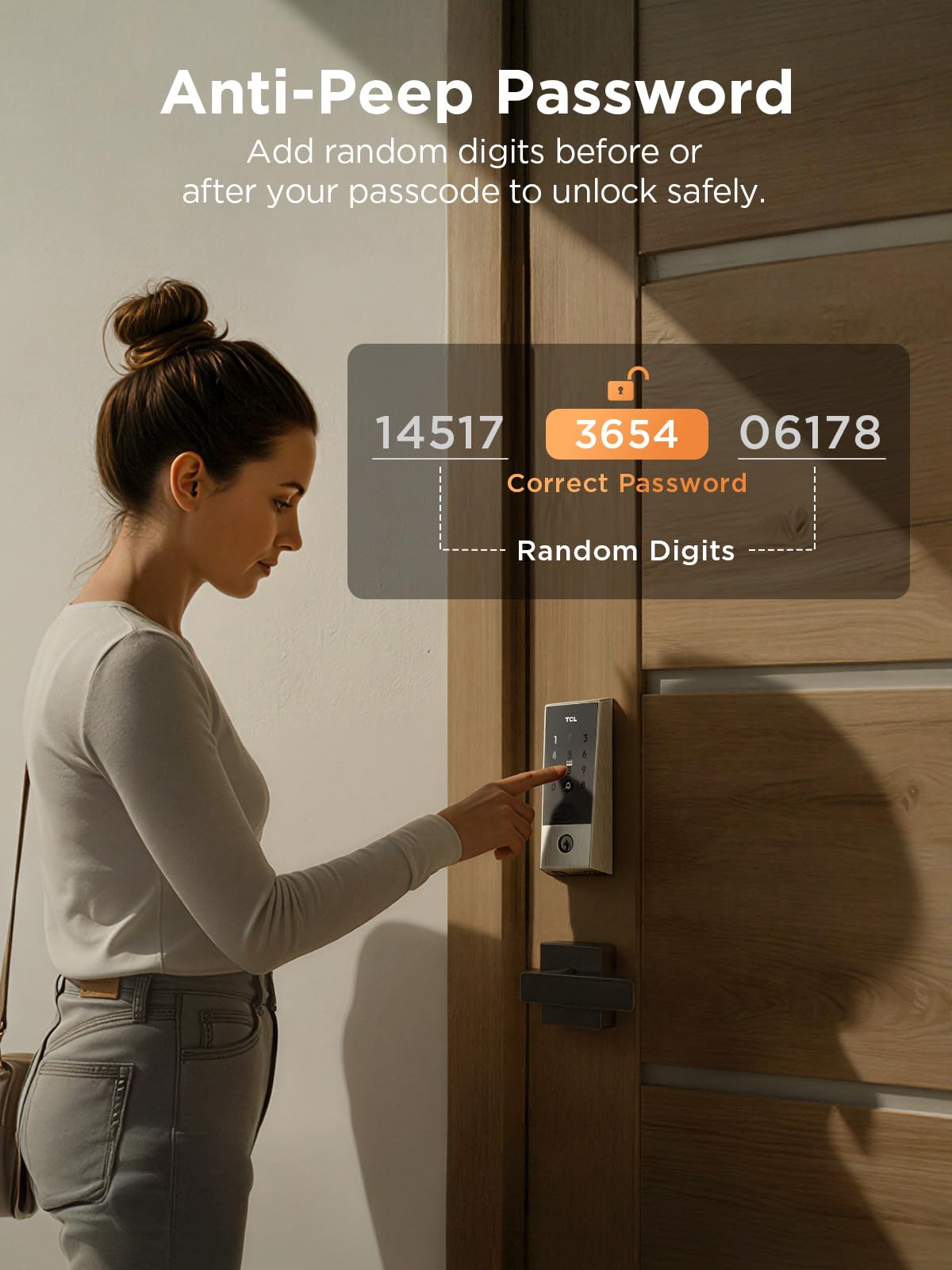Smart Fingerprint Deadbolt Lock with Keypad, App Control, Auto-Lock, Alexa & Google Compatible