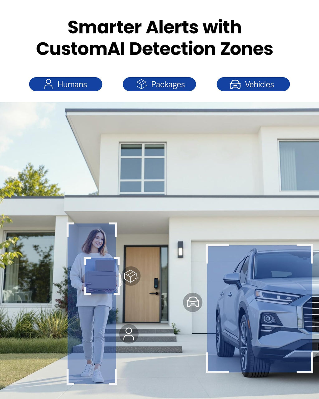 Palm Vein & Fingerprint Smart Deadbolt Lock (WiFi App Control + Doorbell)