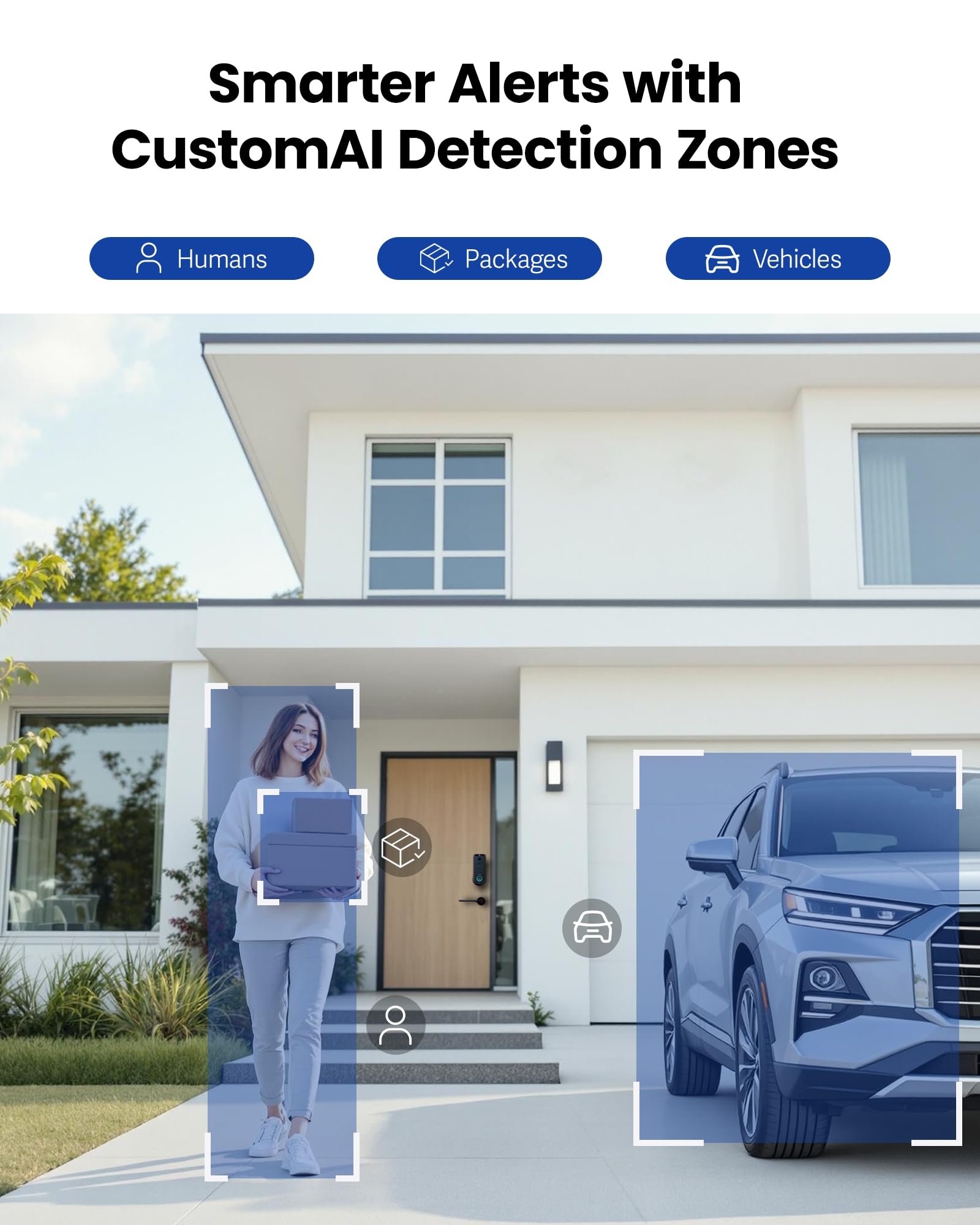 Palm Vein & Fingerprint Smart Deadbolt Lock (WiFi App Control + Doorbell)