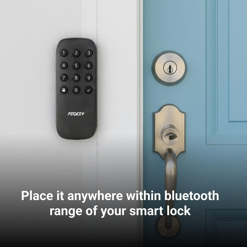 WiFi Retrofit Smart Deadbolt Lock (App & Keypad Control, Alexa Compatible)