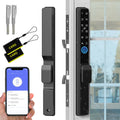 Sliding Glass Door Smart Lock (Fingerprint RFID Keypad App Control Handle Lock)