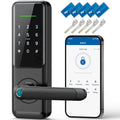 Smart Door Lock with Handle & Camera, WiFi Fingerprint Keyless Entry, Digital Keypad Passcode Lock