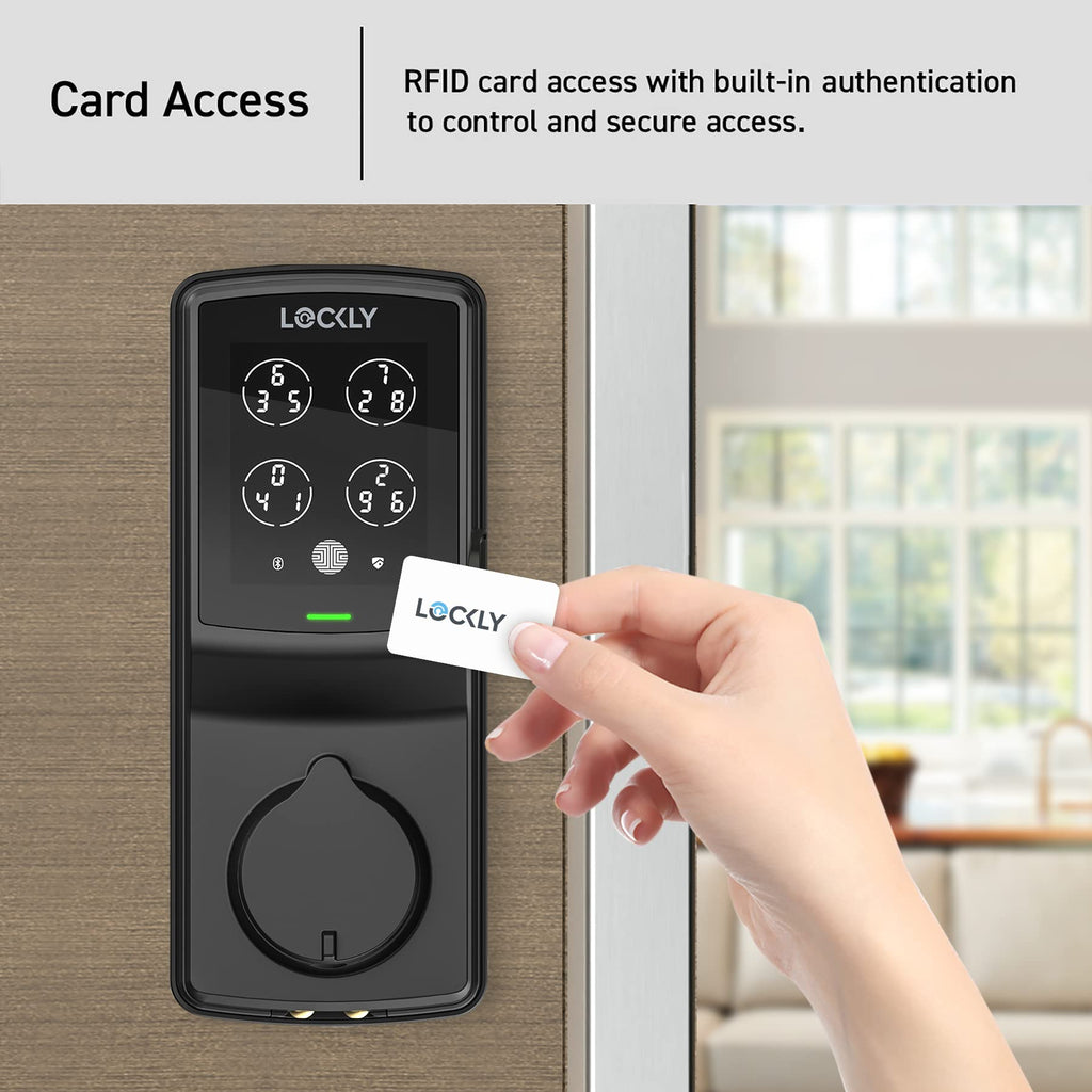 Fingerprint RFID Keypad Smart Deadbolt Lock (Bluetooth App Control)