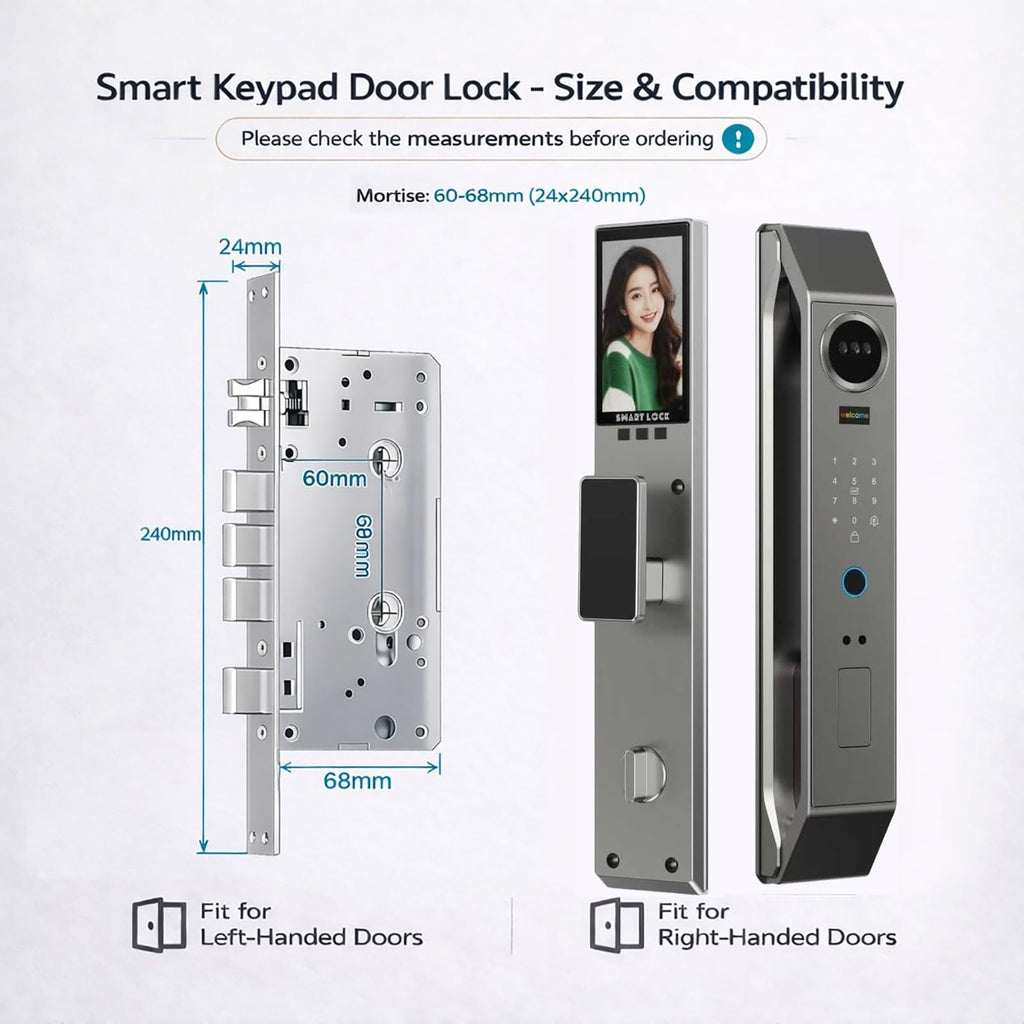 3D Face Recognition Video Smart Lock with Screen