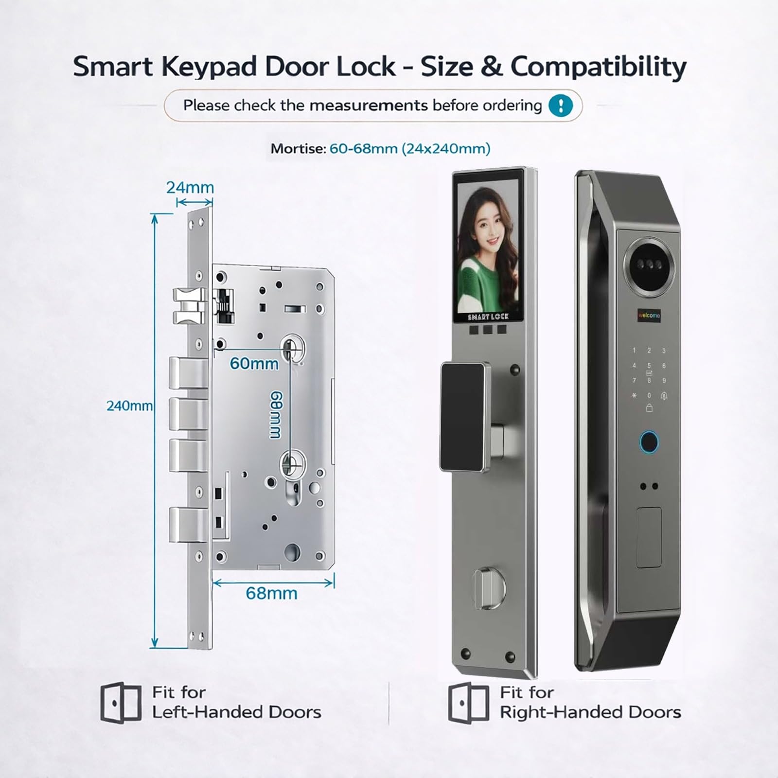 3D Face Recognition Video Smart Lock with Screen