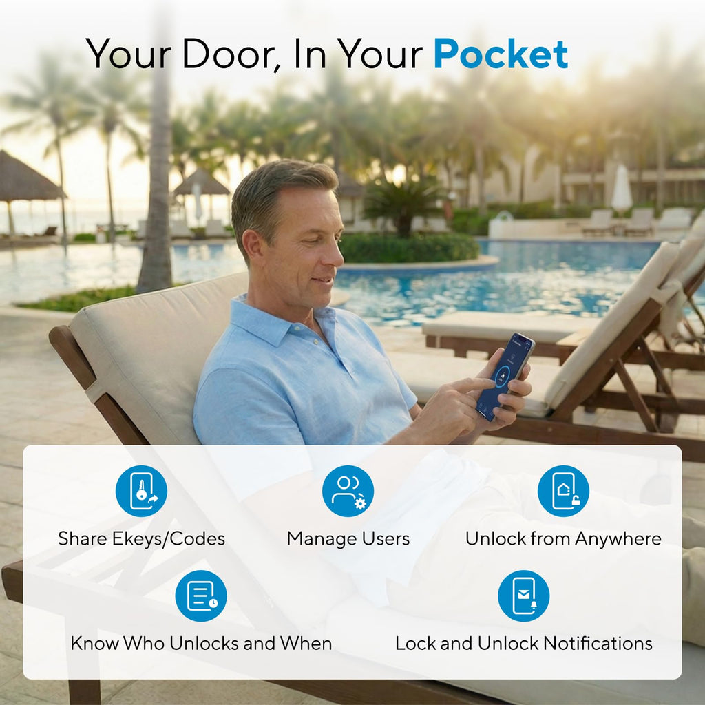 ULTRALOQ Bolt Fingerprint WiFi Smart Lock