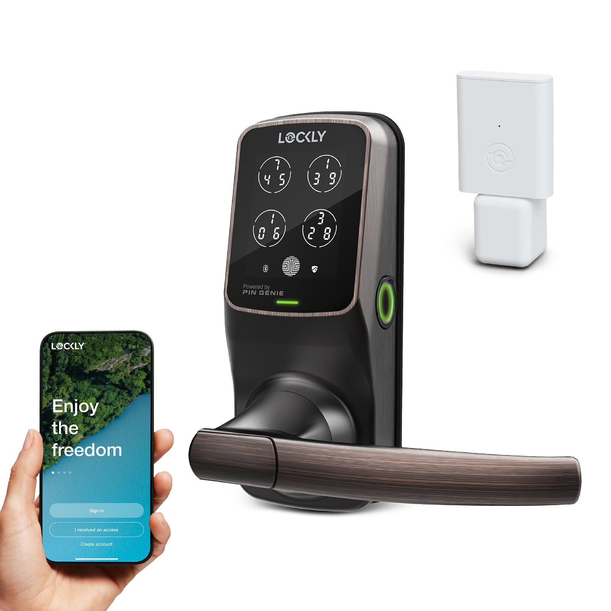 Biometric Keypad WiFi Smart Door Lock (Latch Edition)